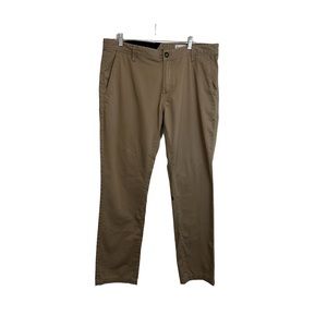 VOLCOM Men's Size 36 Chino Pants True To This Straight Leg Beige Tan